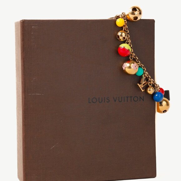 Louis Vuitton Grelot Gold-Tone Spherical-Charm Key Chain - Picture 6 of 6